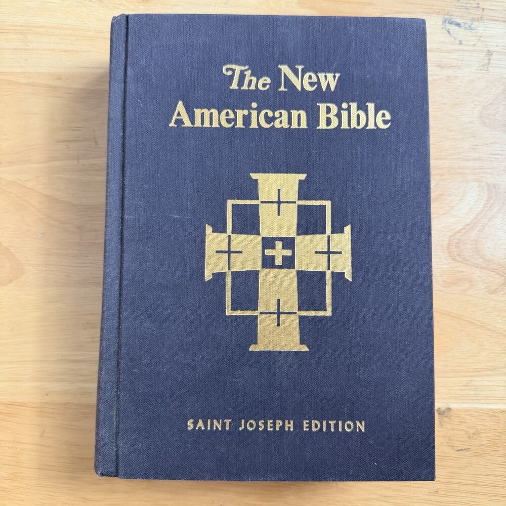 New American Bible Saint Joseph Edition Hardcover Large Print Vintage 1970